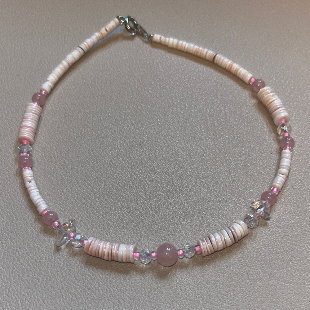 Elegant Pink Beaded Ankle Bracelet